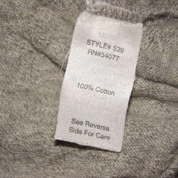 CABI #539 Gray Mélange Crop Shrunken Sweatshirt M - Picture 7 of 8